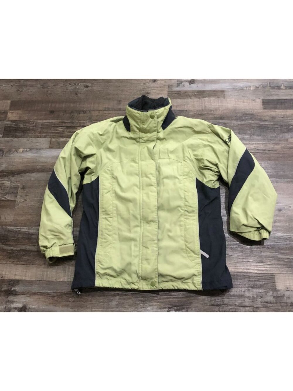 Columbia Womens Small Green & Blue Storm Lake Interchange Jacket with Fleece